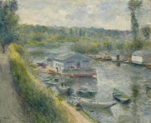 Wash-house Boat at Bas-Meudon (Auguste Renoir) - Muzeo.com