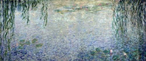 Waterlilies: Morning with Weeping Willows (Claude Monet) - Muzeo.com