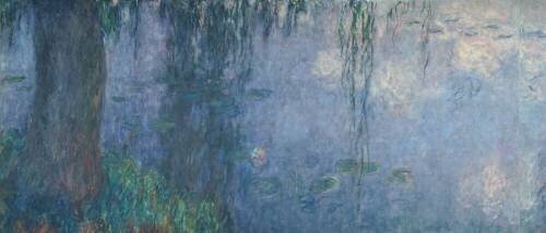 Waterlilies: Morning with Weeping Willows (Claude Monet) - Muzeo.com