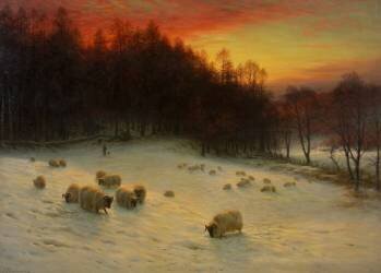 When the West with Evening Glows (Joseph Farquharson) - Muzeo.com