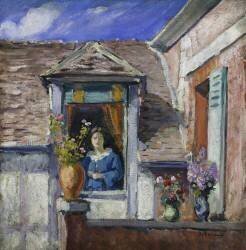 Woman at the window (Henri Lebasque) - Muzeo.com