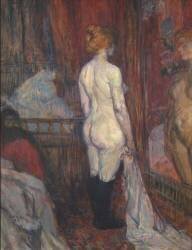 Woman before a Mirror (Henri de Toulouse-Lautrec) - Muzeo.com