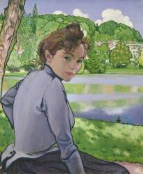 Woman by a lake (Louis Anquetin) - Muzeo.com