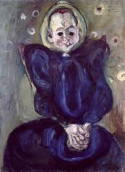 Woman in a blue dress (Chaïm Soutine) - Muzeo.com