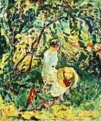 Woman in a Garden (Alfred Henry Maurer) - Muzeo.com