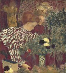 Woman in a Striped Dress (Edouard Vuillard) - Muzeo.com