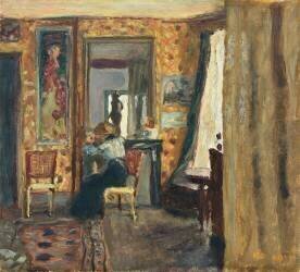 Woman in an Interior (Pierre Bonnard) - Muzeo.com