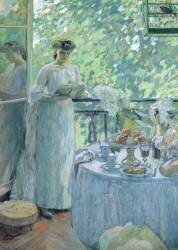 Woman on a Balcony (Henri Ottmann) - Muzeo.com