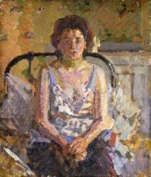 Woman on a Bed (Harold Gilman) - Muzeo.com