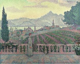Woman on the Terrace (Paul Signac) - Muzeo.com