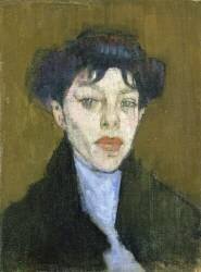 Woman with a Blue Scarf (Amedeo Modigliani) - Muzeo.com