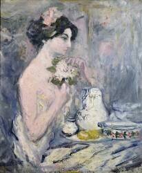 Woman with a Bouquet (Pierre Laprade) - Muzeo.com