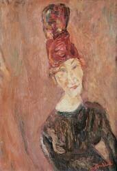 Woman with a Hat (Chaïm Soutine) - Muzeo.com
