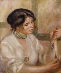 Woman with a Necklace (Auguste Renoir) - Muzeo.com