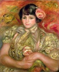 Woman with a Rose (Auguste Renoir) - Muzeo.com