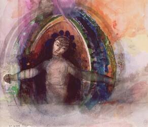 Woman with arms outstretched (Odilon Redon) - Muzeo.com