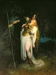 Wotan Bidding Farewell to Brunhilde (Ferdinand Leeke) - Muzeo.com