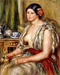 Young Girl seated in Oriental Costume (Auguste Renoir) - Muzeo.com