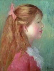 Young girl with Long hair in profile (Auguste Renoir) - Muzeo.com
