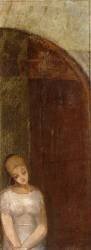 Young Woman Beneath an Arch (Odilon Redon) - Muzeo.com