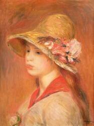 Young Woman in a Hat (Auguste Renoir) - Muzeo.com