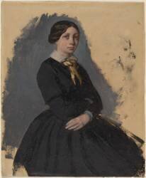 Young Woman in Black (Edgar Degas) - Muzeo.com