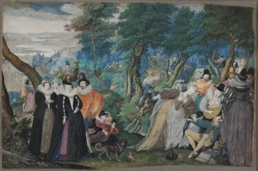A party in the Open Air (Isaac Oliver) - Muzeo.com