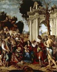 Adoration of Magi (Cesare da Sesto) - Muzeo.com