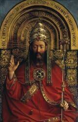 Altarpiece of the Mystic Lamb (Father God, detail) (Jan van Eyck) - Muzeo.com