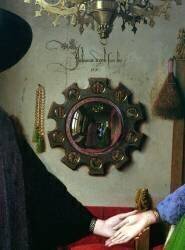 Arnolfini Marriage, Detail of the Mirror (Jan van Eyck) - Muzeo.com