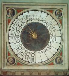 Canonical clock with the heads of four prophets (Paolo Uccello) - Muzeo.com