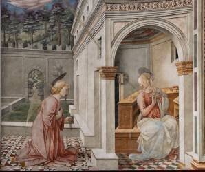 Detail of the Annunciation (Filippo Lippi) - Muzeo.com