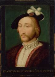 François de Compey, seigneur de Gruffy, dit le beau Gruffy, écuyer de François Ier (?-Naples?) (François Clouet) - Muzeo.com