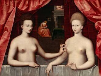 Gabrielle d'Estrées et une de ses soeurs (anonymous) - Muzeo.com