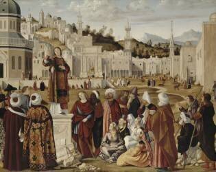 La Prédication de saint Etienne à Jérusalem (Vittore Carpaccio) - Muzeo.com