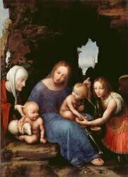 La Vierge aux balances (Cesare da Sesto) - Muzeo.com