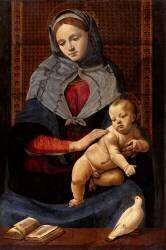 La Vierge et l'Enfant à la colombe (Piero di Cosimo) - Muzeo.com