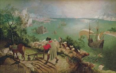 Landscape with the Fall of Icarus (Pieter Brueghel the Elder) - Muzeo.com