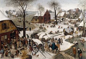 Le dénombrement de Bethléem (Pieter Brueghel the Younger) - Muzeo.com