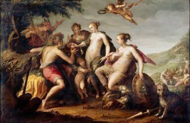 Le jugement de Pâris (Hans von Aachen) - Muzeo.com