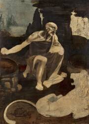 Leonardo da Vinci's Saint Jerome in the Wilderness (Leonardo da Vinci) - Muzeo.com