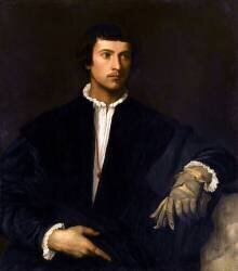 Man with a Glove (Tiziano) - Muzeo.com