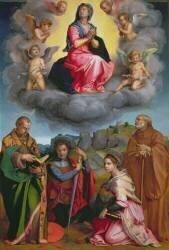 Madonna in Glory with Four Saints (Andrea del Sarto) - Muzeo.com