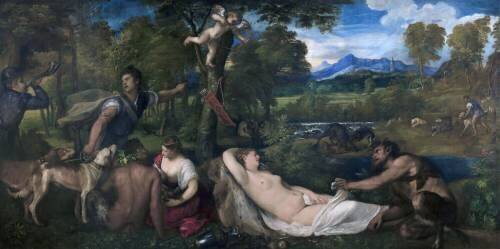 Pardo Venus or Jupiter and Antiope (Tiziano) - Muzeo.com
