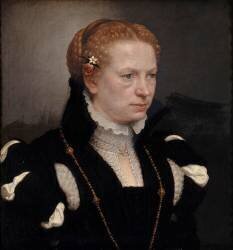 Portrait de femme (Giovanni Battista Moroni) - Muzeo.com