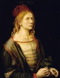 Portrait de l'artiste au chardon (Albrecht Dürer) - Muzeo.com