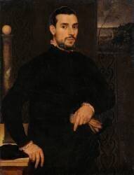 Portrait d'homme en noir (Dosso Dossi) - Muzeo.com