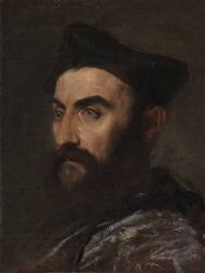 Portrait of a cleric (Tiziano) - Muzeo.com