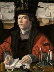 Portrait of a Merchant (Jan Gossaert) - Muzeo.com