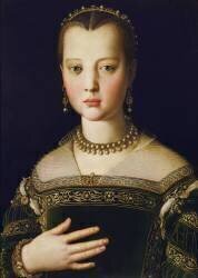 Portrait of Maria de Medici (Bronzino) - Muzeo.com